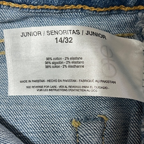 Ella Moss Juniors high waist straight leg ankle jeans Junior size 14/32 - Picture 8 of 10